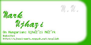 mark ujhazi business card